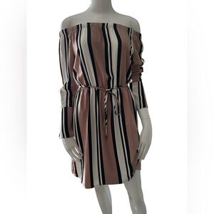 Dynamite Off-Shoulder Long Sleeve Dress